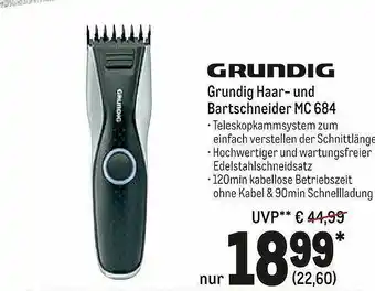 METRO Grundig Haar- Und Bartschneider Mc684 Angebot