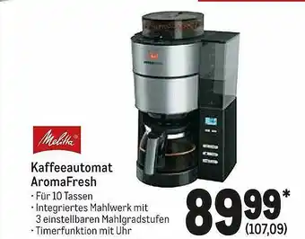 METRO Melitta Kaffeeautomat Aromafresh Angebot