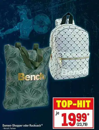 METRO Bench Damen-shopper Oder Rucksack Angebot