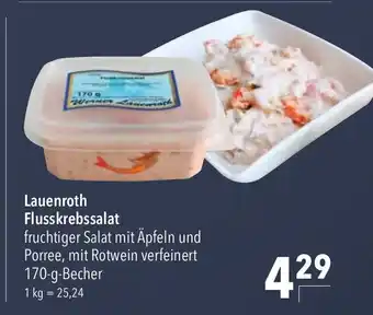 CITTI Markt Lauenroth Flusskrebssalat fruchtiger Salat mit Äpfeln und Porree, mit Rotwein verfeinert 170-g-Becher Angebot