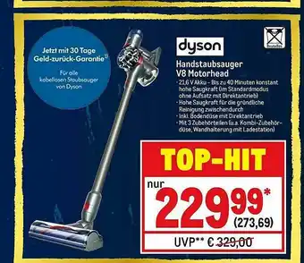 METRO Dyson Handstaubsauger V8 Motorhead Angebot