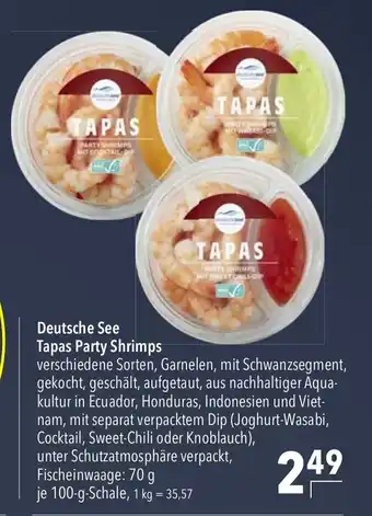 CITTI Markt Deutsche See Tapas Party Shrimps 100g Angebot