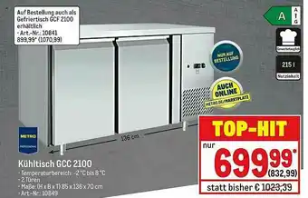 METRO Metro Professional Kühltisch Gcc2100 Angebot