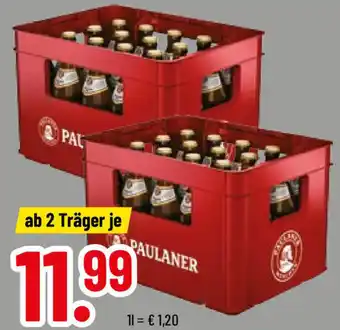 trinkgut Paulaner Münchner Hell 2 Träger Angebot