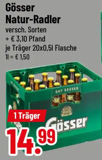 trinkgut Gösser Natur-Radler 20x0,5 L Flasche Angebot