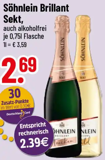 trinkgut Söhnlein Brillant Sekt 0,75 L Flasche Angebot