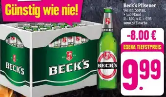 NP Discount Beck's Pilsener 20x0,5 L Flasche Angebot