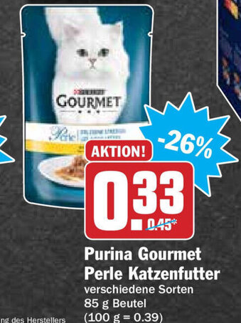 Hit Purina Gourmet Perle Katzenfutter 85g Beutel Angebot