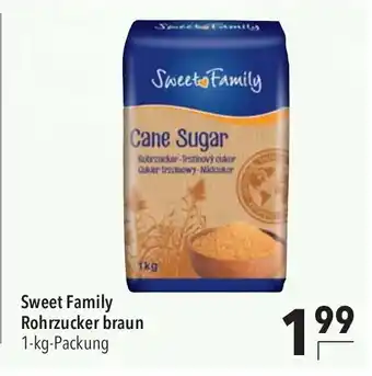 CITTI Markt Sweet Family Rohrzucker braun 1-kg-Packung Angebot