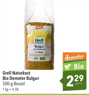 CITTI Markt Grell Naturkost Bio Demeter Bulgur 500-g-Beutel Angebot