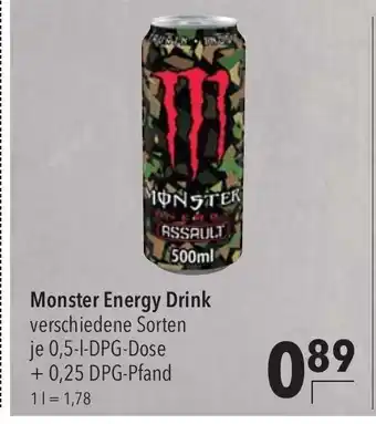 CITTI Markt Monster Energy Drink verschiedene Sorten 500ml Angebot