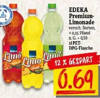 NP Discount EDEKA Premium-Limonade 1 L Angebot