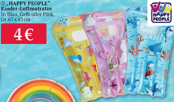 Woolworth ,,HAPPY PEOPLE" Kinder-Luftmatratze Angebot