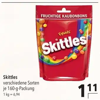 CITTI Markt Skittles verschiedene Sorten je 160-g-Packung Angebot