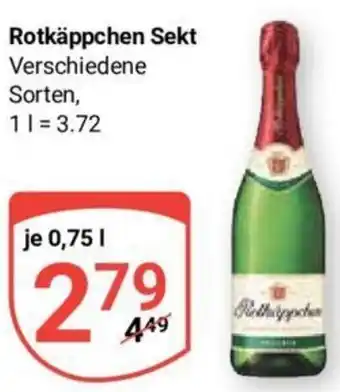 Globus Rotkäppchen Sekt 0,75 L Angebot