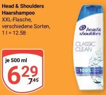 Globus Head & Shoulders Haarshampoo 500 ml Angebot