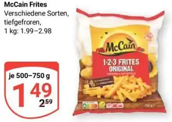 Globus McCain Frites 500-750 g Angebot