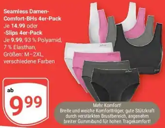 Globus Seamless Damen Comfort-BHs 4er-Pack oder Slips 4er Pack Angebot