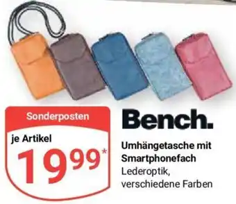 Globus Bench Umhängetasche mit Smartphonefach Angebot