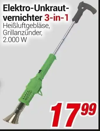 CENTERSHOP Elektro Unkrautvernichter 3 in 1 Angebot