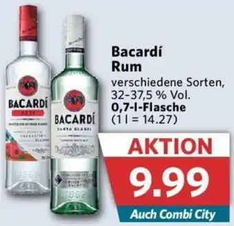 Combi Bacardí Rum 0,7 L Flasche Angebot