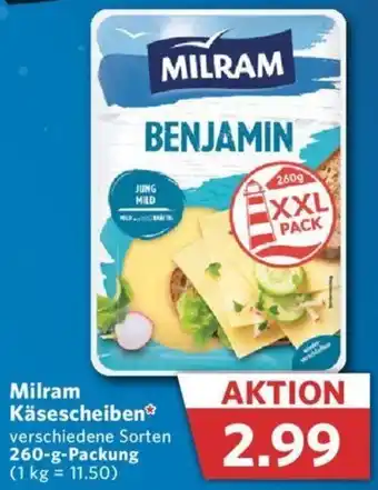 Combi Milram Käsescheiben 260-g-Packung Angebot