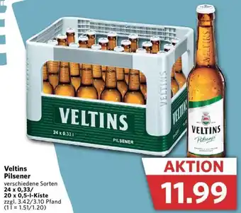 Combi Veltins Pilsener 24x0,33/20x0,5 L Kiste Angebot