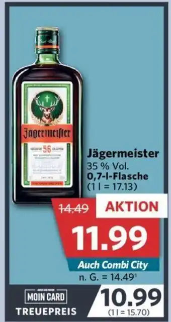 Combi Jagermeister 0,7 L Flasche Angebot