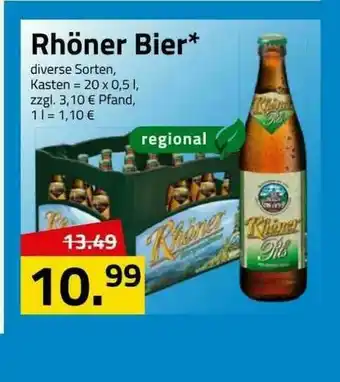 Logo Getränkemarkt Rhöner Bier Angebot