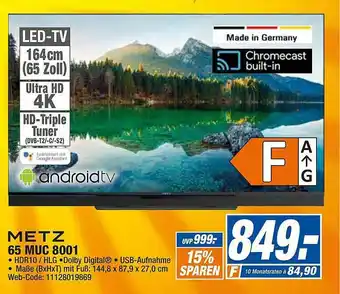 expert Octomedia Metz 65 Muc 8001 Led-tv Angebot