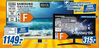 expert Octomedia Samsung Gaming-monitor Odyssey G5 C27g54tqwrxen Oder Gq 65 Q74 Aa Txzg Qled-tv Angebot