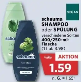 Combi schauma SHAMPOO oder SPÜLUNG 400/250-ml-Flasche Angebot