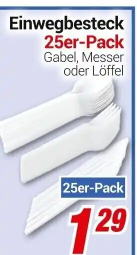 CENTERSHOP Einwegbesteck 25er pack Angebot