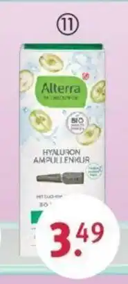 Rossmann Alterra Ampullenkur Hyaluron 7x1 oder Triple Hyaluron Booster 15ml Angebot