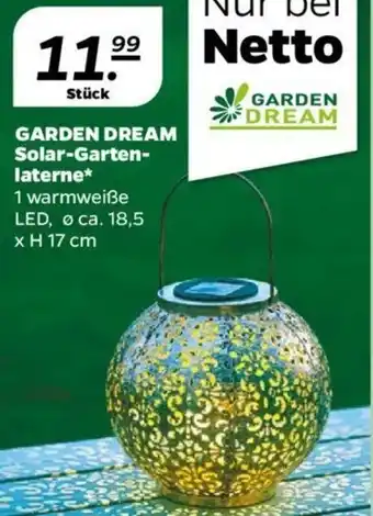 NETTO GARDEN DREAM Solar-Gartenlaterne Angebot