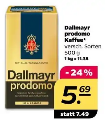 NETTO Dallmayr prodomo Kaffee 500 g Angebot