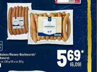 METRO Delikatess Riesen-bockwurst Angebot