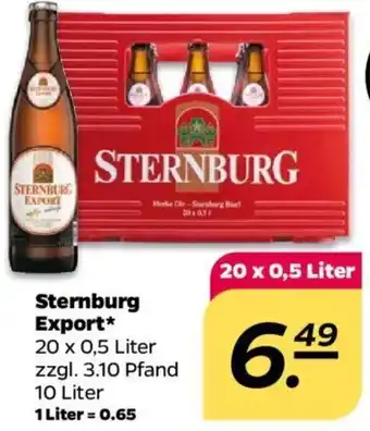 NETTO Sternburg Export* 20 x 0,5 Liter Angebot