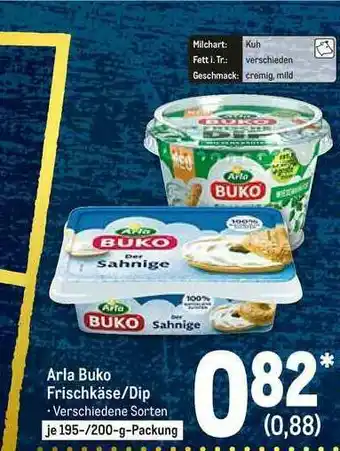 METRO Arla Buko Frischkäse -dip Angebot