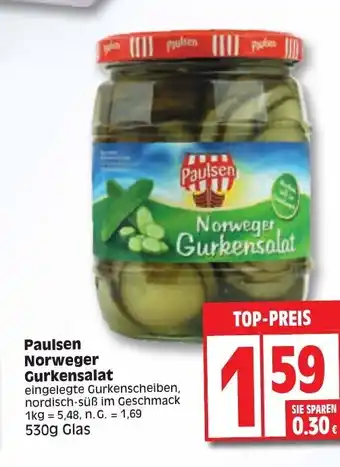 Edeka Paulsen Norweger Gurkensalat 530g Angebot