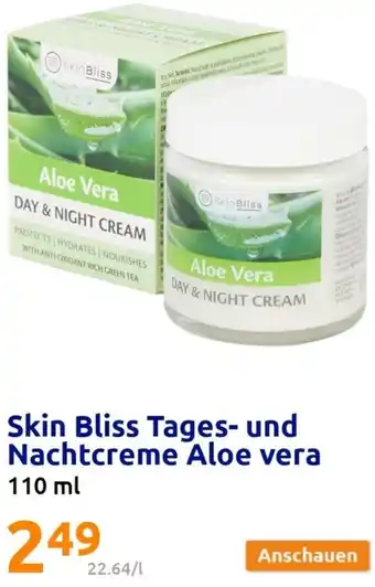 Action Skin Bliss Tages- und Nachtcreme Aloe vera 110 ml Angebot