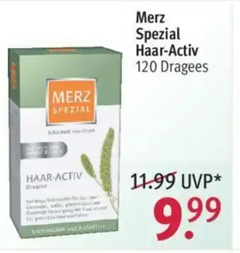 Rossmann Merz Spezial Haar Activ Angebot