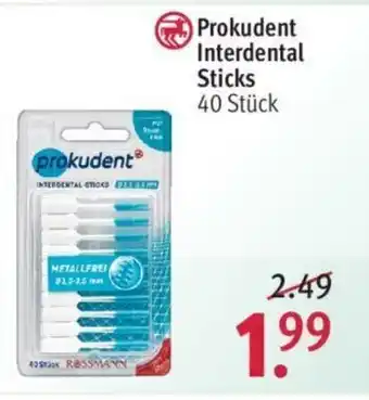 Rossmann Prokudent Interdental Sticks 40 Stück Angebot