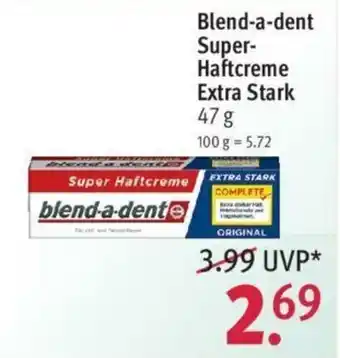 Rossmann Blend a dent Super Haftcreme Extra Stark 47g Angebot