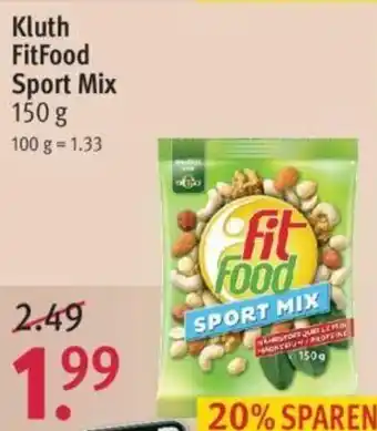 Rossmann Kluth FitFood Sport Mix 150 g Angebot