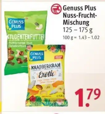 Rossmann Genuss Plus Nuss Frucht Mischung 125-175 g Angebot