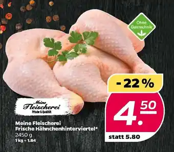 NETTO Meine Fleischerei Frische Hähnchenhinterviertel 2450g Angebot