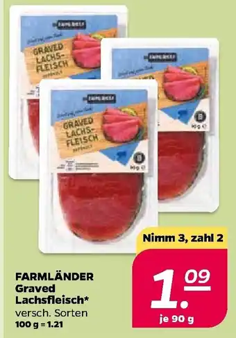 NETTO Farmländer Graved Lachsfleisch 90g Angebot