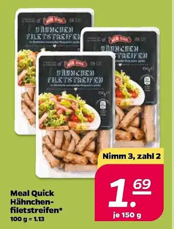 NETTO Meal Quick Hähnchenfiletstreifen 150 g Angebot