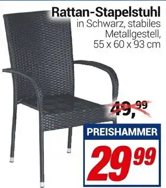 CENTERSHOP Rattan Stapelstuhl Angebot